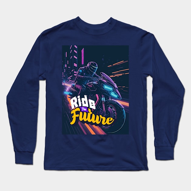 Cyberpunk ride on Long Sleeve T-Shirt by By_Russso